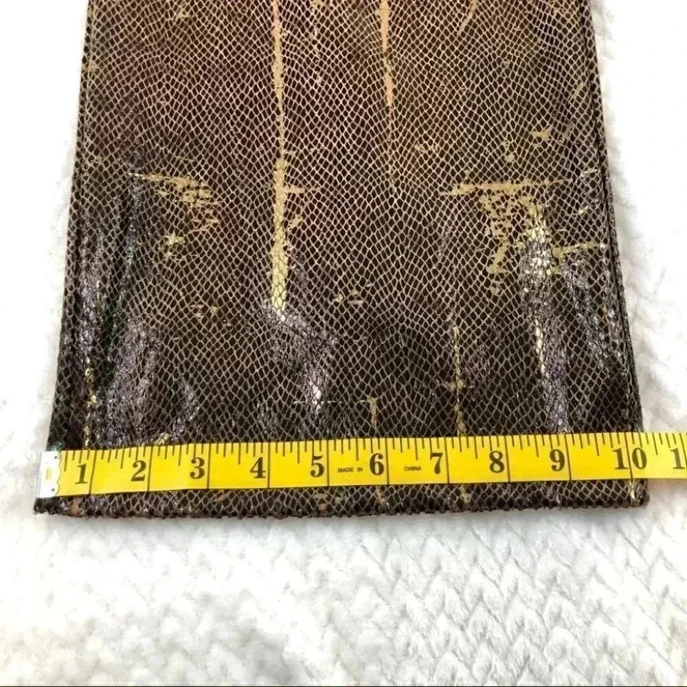 Vintage Ashley Stewart Women’s Brown snake Pull Pants  Size 18/20 - Picture 8 of 8